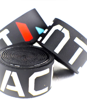 Rim tape 19mm snap fit pair, Black printed