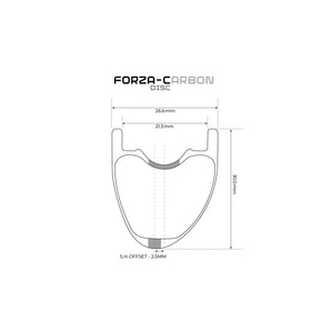 Forza-Carbon 30mm Disc Wheelset 700C